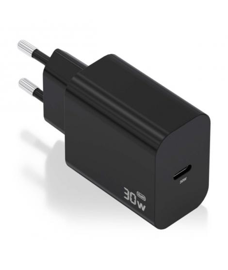 Aisens Cargador GaN 30W - USB-C PD3.0 - Color Negro