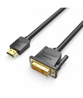 Vention Cable DVI Macho a HDMI Macho - 5m - Color Negro