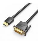 Vention Cable DVI Macho a HDMI Macho - 5m - Color Negro