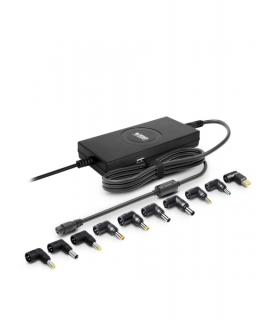Urban Factory Cargador Universal para Portatil 90W - Delgado - 1x USB-A - Color Negro