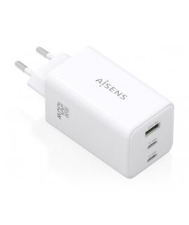 Aisens Cargador GAN 100W - 2xUSB-C PD3.0, QC4.0, QC5.0 - 1xUSB-A QC3.0 - Color Blanco