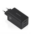 Aisens Cargador GAN 100W - 2xUSB-C PD3.0, QC4.0, QC5.0 - 1xUSB-A QC3.0 - Color Negro