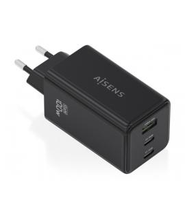 Aisens Cargador GAN 100W - 2xUSB-C PD3.0, QC4.0, QC5.0 - 1xUSB-A QC3.0 - Color Negro
