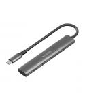 Aisens USB-C Dock 5 en 1 - USB-C a 1xHDMI - 2xUSB-A - 1xUSB-C - 1xUSB-C PD 100W - 15cm - Color Gris