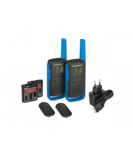 Motorola T62 Pack 2 Walkie Talkies - 16 Canales PMR446 + 121 Codigos de Privacidad- Alcance hasta 8Km - Autonomia hasta 29h - Co