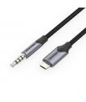 Vention Cable MicroUSB Macho a Jack 3.5 Macho - 1m - Trenzado - Color Negro