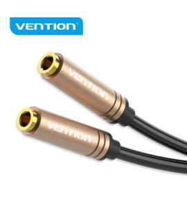 Vention Cable Estereo Jack 3.5 Hembra a Jack 3.5 Hembra - 0.3m - Color Negro