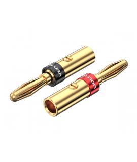 Vention Pack 2 Conector Altavoz Banana Bañados en oro