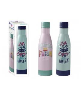 Bismark Botella Termica 500ml - Aislamiento de Vacio de Doble Pared - Tapon Hermetico - 2 Modelos Diferentes