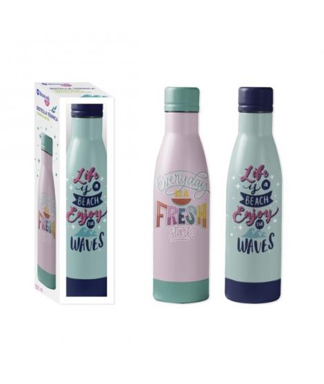 Bismark Botella Termica 500ml - Aislamiento de Vacio de Doble Pared - Tapon Hermetico - 2 Modelos Diferentes