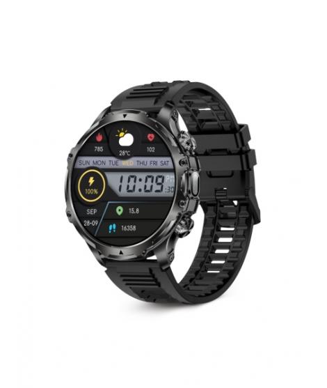 Ksix Venture Smartwatch - Pantalla AMOLED 1,85” TFT - Autonomia Hasta 10 Dias - Modos Deporte y Salud, Llamadas, Asistentes de v