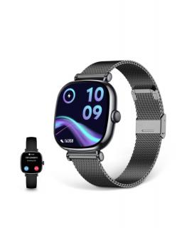 Ksix Iria Reloj Smartwatch Pantalla 1.7" AMOLED - Autonomia hasta 4 dias - Resistencia al Agua IP68 - Color Negro