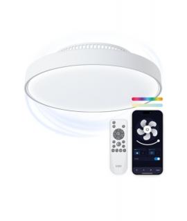 Ksix Mistral ventilador de techo con luz LED regulable - Diametro 43.6cm - RGBIC+CCT - 4.000lm