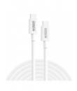 Urban Factory Cable USB-C Macho a USB-C Macho - 2m - 65W - 480Mbps - Color Blanco