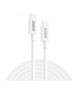 Urban Factory Cable USB-C Macho a USB-C Macho - 2m - 65W - 480Mbps - Color Blanco