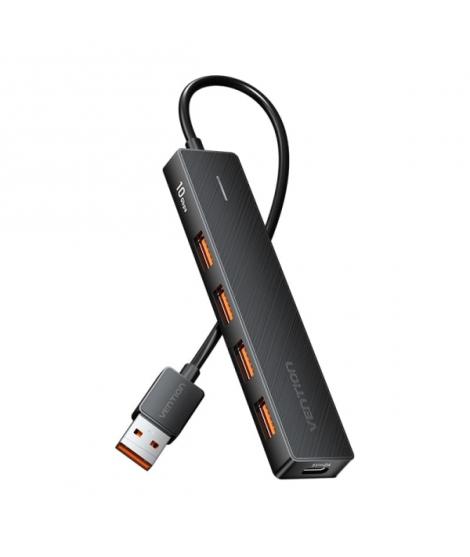 Vention HUB 5 en 1 USB-A 3.2 Gen2 a 4xUSB 3.2 Gen2/USB-C 10G - 0.15m - Color Negro