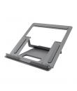 Coolbox ATRIL02 Soporte para Portatil hasta 17" - Aluminio - Plegable - Gomas Antideslizantes - Color Gris