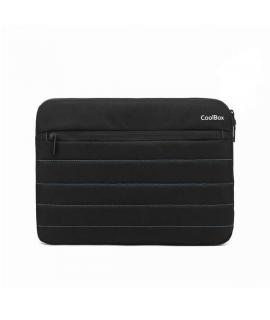 CoolBox Funda para Tablet/Netbook/Portatil hasta 13" - Acolchado - Tejido Impermeable - Cierre de Cremallera - Color Negro