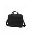 CoolBox Maletin para Portatil hasta 14" - Compartimento Principal Acolchado - Tejido Impermeable - Color Negro