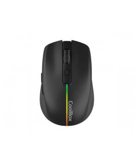 Coolbox W01 Raton Gaming Inalambrico 1600dpi - 6 Botones - Iluminacion RGB - Color Negro