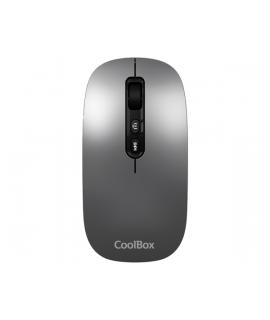 Coolbox W02 Raton Inalambrico - Bluetooth y RF 2.4GHz - Super Ligero - Boton Acceso Copilot - Recargable Por USB-C - DPI Ajustab