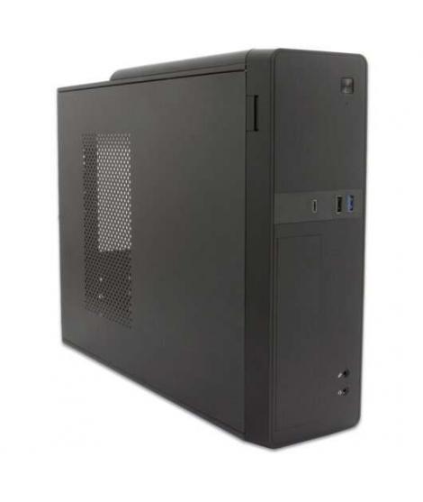 CoolBox T310 Slim Caja Torre Micro ATX, Mini ITX - Tamaño HDD 2.5", 3.5" - USB-2.0, USB 3.0, USB-C - Fuente de Alimentacion 500W