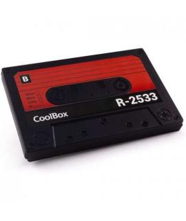 CoolBox SlimChase R-2533 Retro Caja Externa Disco SSD y HDD 2.5" SATA a USB 3.0 - Diseño Cassette de Audio
