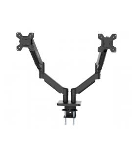 Coolbox M02D Soporte de Mesa con Brazos Articulados para 2 Monitores Hasta 32" - Giratorio e Inclinable - Piston de Gas - Peso M