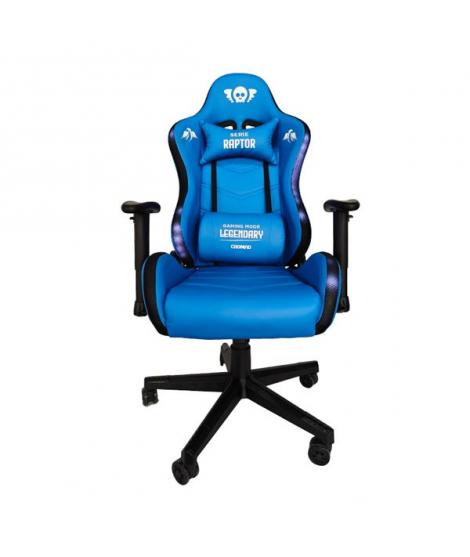 Cromad Serie Raptor Legendary Silla Gaming - Altura Regulable con Piston de Gas Clase 2 - Reclinable hasta 180º - Cojines Lumbar