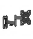 Cromad Soporte de Pared con Brazo Articulado para TV de 13"-32" - Giratorio, Inclinable y Doble Extension - Peso Max 20Kg - VESA