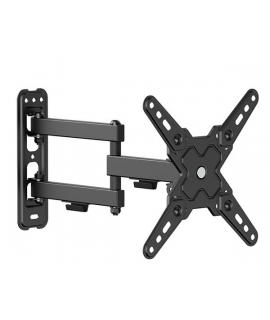 Cromad Soporte de Pared con Brazo Articulado para TV de 13"-43" - Giratorio, Inclinable y Doble Extension - Peso Max 20Kg - VESA