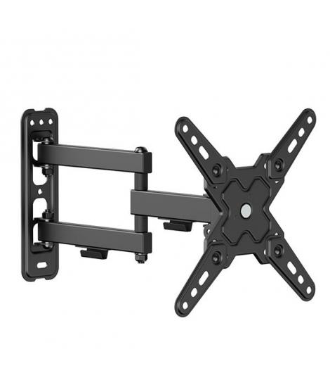 Cromad Soporte de Pared con Brazo Articulado para TV de 13"-43" - Giratorio, Inclinable y Doble Extension - Peso Max 20Kg - VESA