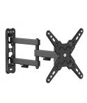 Cromad Soporte de Pared con Brazo Articulado para TV de 13"-43" - Giratorio, Inclinable y Doble Extension - Peso Max 20Kg - VESA