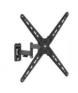 Cromad Soporte de Pared con Brazo Articulado para TV de 13"-55" - Giratorio, Inclinable y Doble Extension - Peso Max 25Kg - VESA