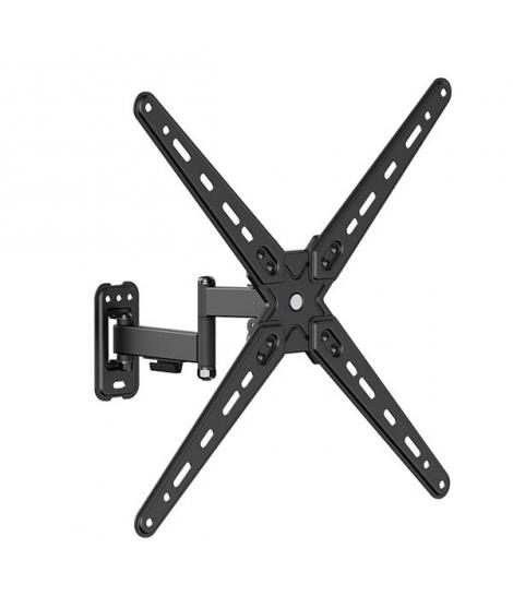 Cromad Soporte de Pared con Brazo Articulado para TV de 13"-55" - Giratorio, Inclinable y Doble Extension - Peso Max 25Kg - VESA