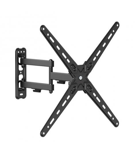 Cromad Soporte de Pared con Brazo Articulado para TV de 13"-55" - Giratorio, Inclinable y Doble Extension - Peso Max 25Kg - VESA