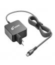 Cromad CR1204 Cargador Universal de Pared para Portatil USB-C 65W - Carga Rapida PD 3.0 - Cable de 1.50m - Color Negro