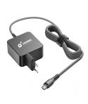 Cromad CR1204 Cargador Universal de Pared para Portatil USB-C 65W - Carga Rapida PD 3.0 - Cable de 1.50m - Color Negro