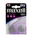 Maxell Pack de 2 Pilas Litio de Boton CR2032 3V