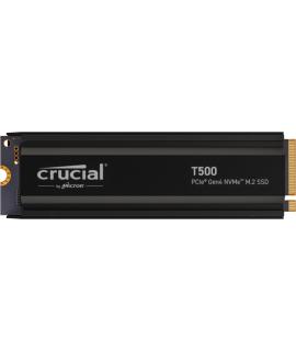 Crucial T500 Disco Duro Solido SSD 1TB M2 2280 PCIe NVMe 4.0 x4 Heatsink