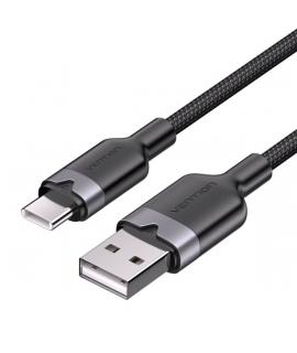 Vention Cable USB-C 2.0 a USB-A 3A 60W - 1m - Trenzado - Color Negro