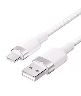Vention Cable USB-C 2.0 a USB-A 3A 60W - 1m - Trenzado - Color Blanco