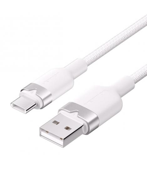Vention Cable USB-C 2.0 a USB-A 3A 60W - 2m - Trenzado - Color Blanco