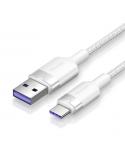 Vention Cable USB-C 2.0 a USB-A 6A 100W - 2m - Trenzado - Color Blanco