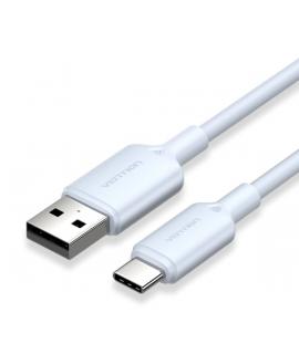 Vention Cable USB-C a USB-A 3A 60W - 1m - Trenzado - Color Azul