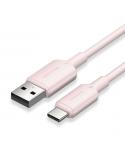 Vention Cable USB-C a USB-A 3A 60W - 1m - Trenzado - Color Rosa