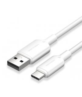 Vention Cable USB-C 2.0 a USB-A 3A 60W - 1m - PVC - Color Blanco