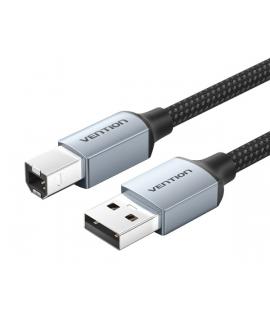 Vention Cable Impresora USB 2.0 Macho a USB-B Macho - 1m - Trenzado - Color Gris