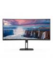 AOC Monitor 34" Curvo LED VA WQHD 100Hz FreeSync - Respuesta 1ms - Altura e Inclinacion Ajustables - Altavoces 10W - Angulo de V
