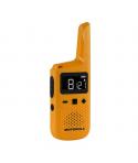 Motorola T72 Pack 2 Walkie Talkies - 16 Canales PMR446 + 121 Codigos de Privacidad- Alcance hasta 8Km - Autonomia hasta 24h - IP